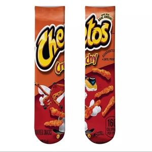 New Cheetos Print Graphic Socks Unisex OS Stretchy